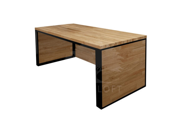 styl loftowy biurka zabudowanego