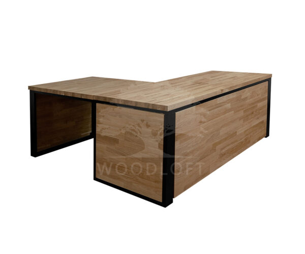 biurko narożne zabudowane druby blat